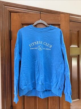 Garage Blue 'Fitness Club' Crewneck Sweatshirt